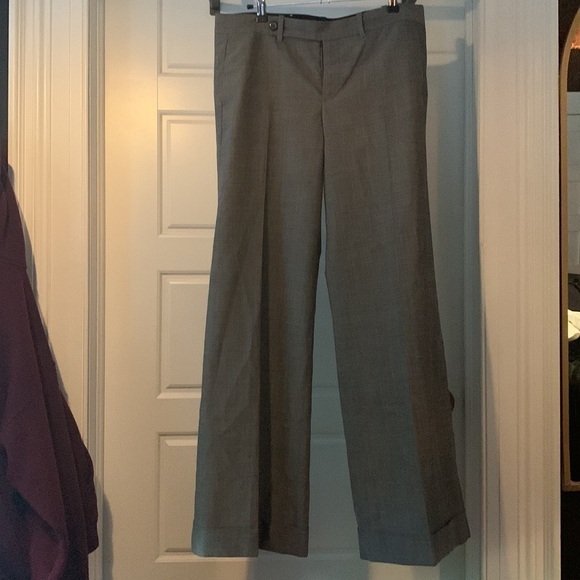 Gap Stretch Wool Cuffed Straight Wide Leg Dress Pants - Picture 6 of 7